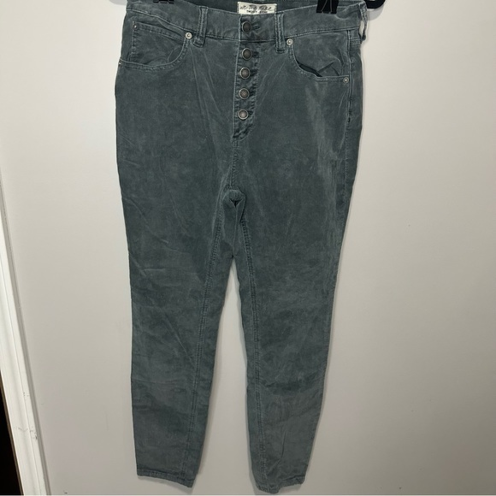 Women's We The Free Size 28 Corduroy Straight Leg‎ Pants with Button Fly